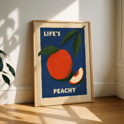 Life's Peachy Fruit Print