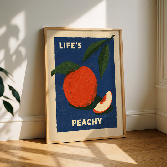 Life's Peachy Fruit Print