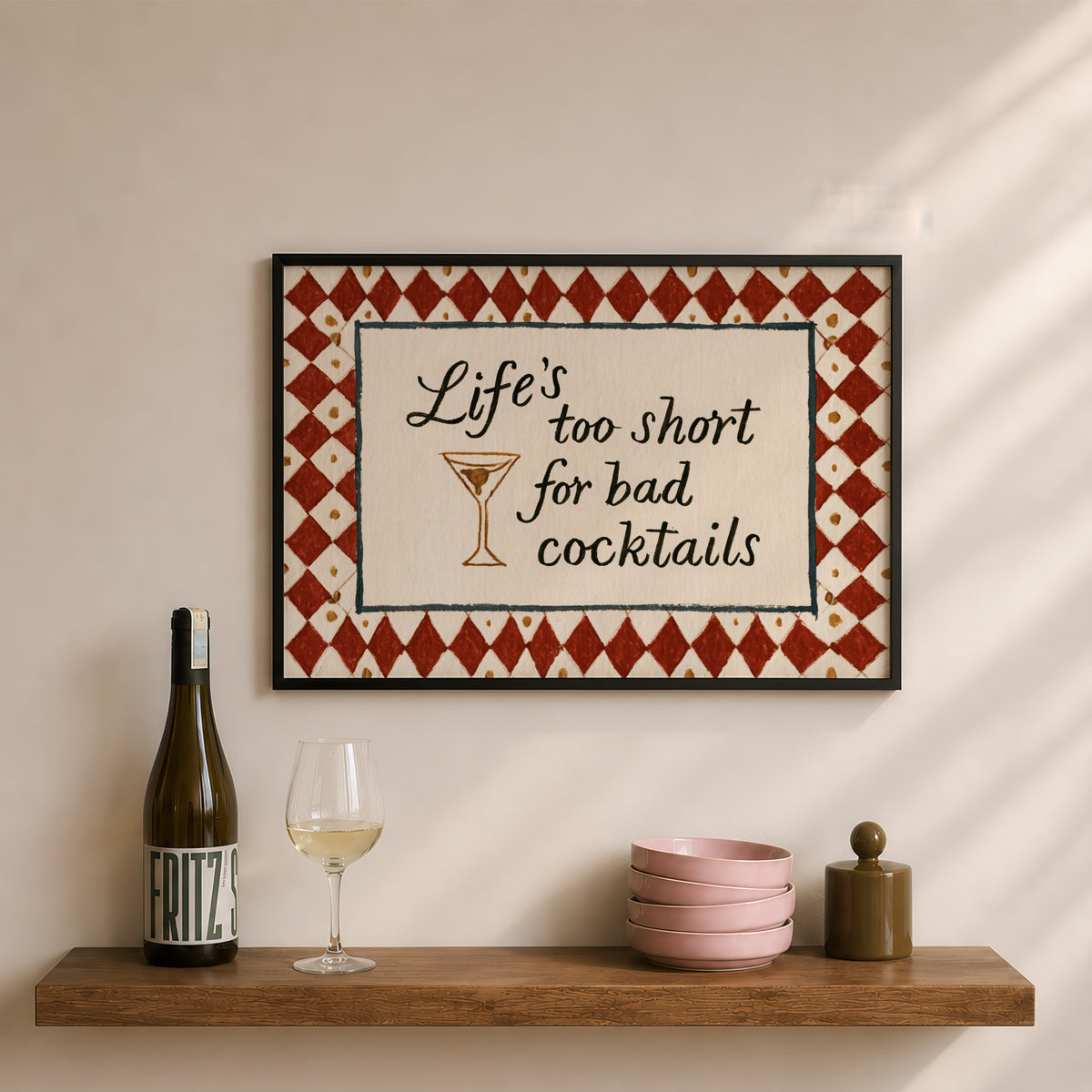 Life's Too Short for Bad Cocktails Print 08 Kitchen landscape-media-2.jpg