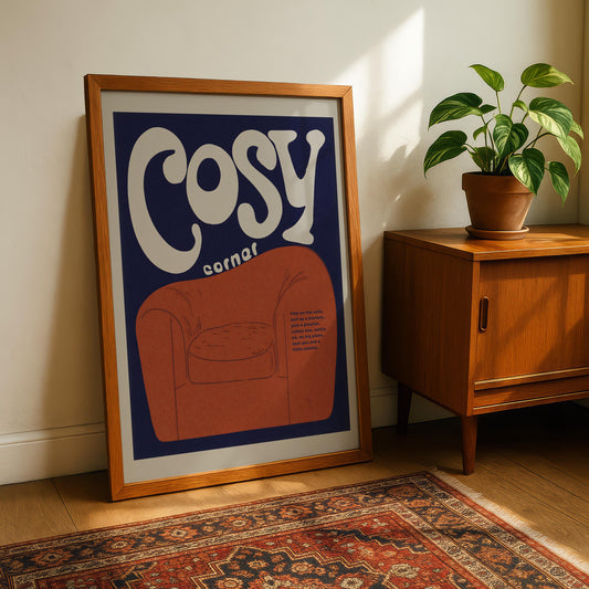 Cosy Corner Typography Print