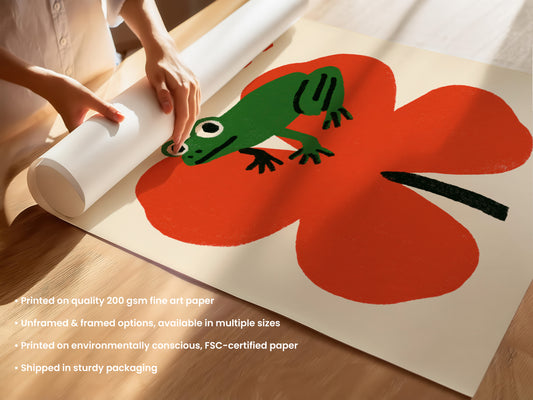 Lucky Frog Print