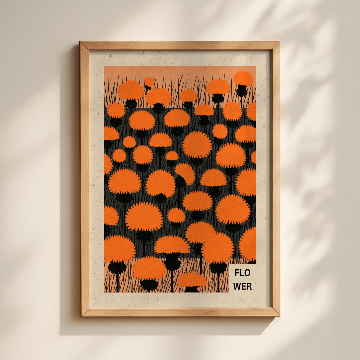 Marigold Field Print