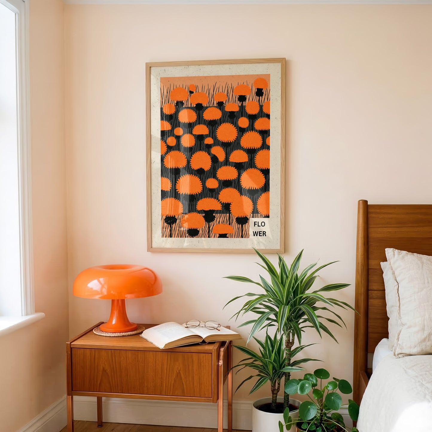 Marigold Field Print