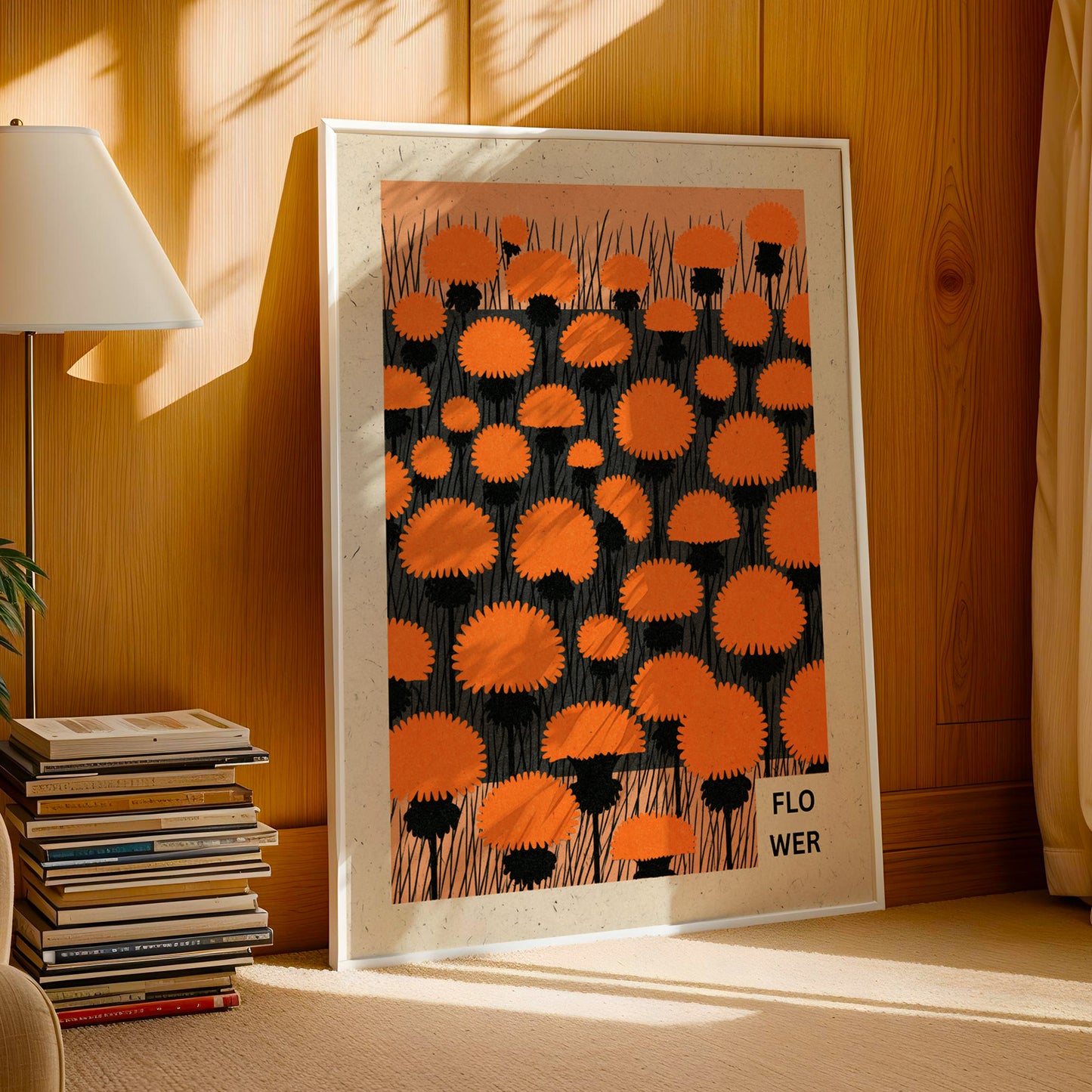 Marigold Field Print