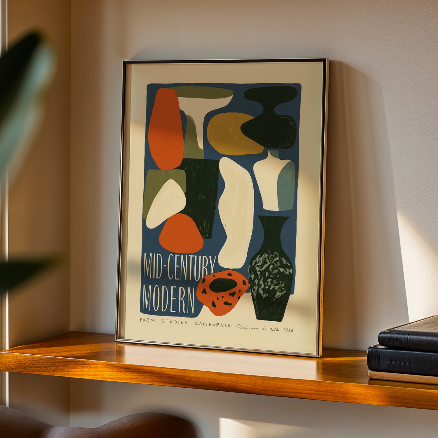 Mid-Century Modern Form Studies Print — California
