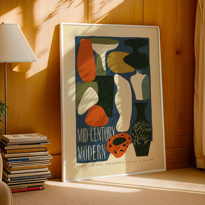 Mid-Century Modern Form Studies Print — California