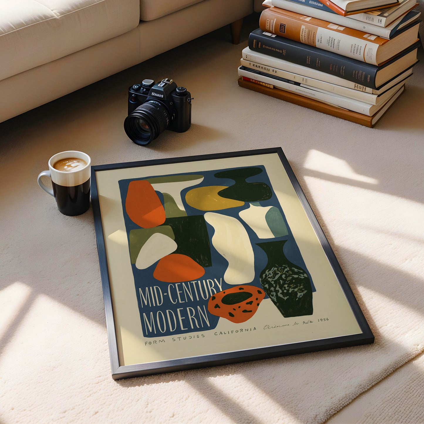 Mid-Century Modern Form Studies Print — California