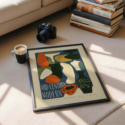 Mid-Century Modern Form Studies Print — California