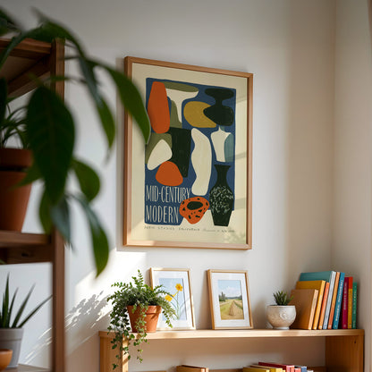Mid-Century Modern Form Studies Print — California