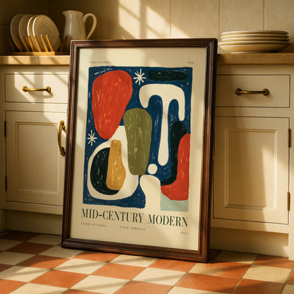 Mid-Century Modern Form Studies Print — Palm Springs