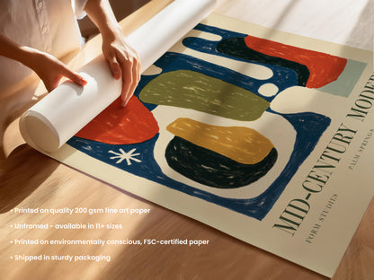 Mid-Century Modern Form Studies Print — Palm Springs