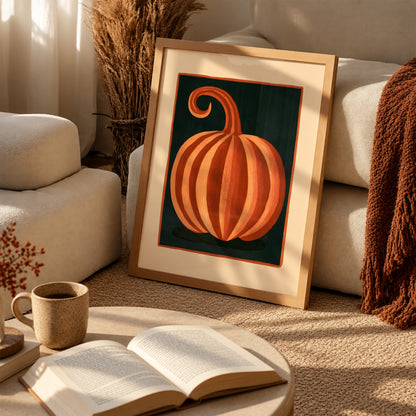 Modern Pumpkin Print Living Room 2 (autumnal).jpg