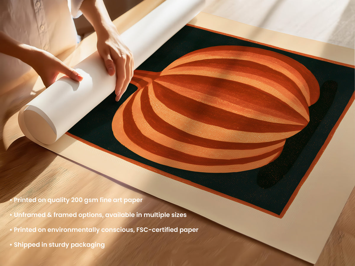 Modern Pumpkin Print Unframed (UF & F).jpg