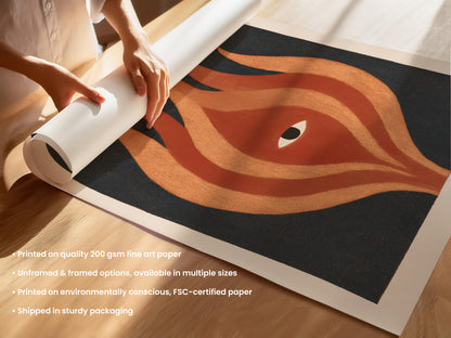 Moody Flame Print Unframed (UF & F).jpg