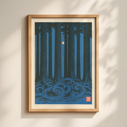 Moonlit Forest Print