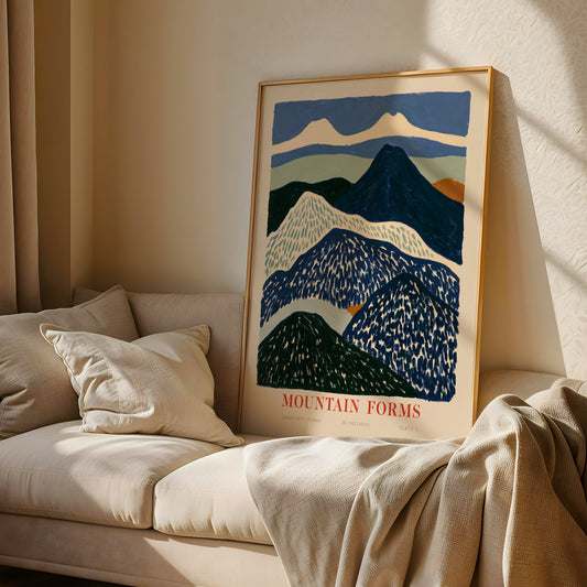 Mountain Forms Alpine Print — Panorama