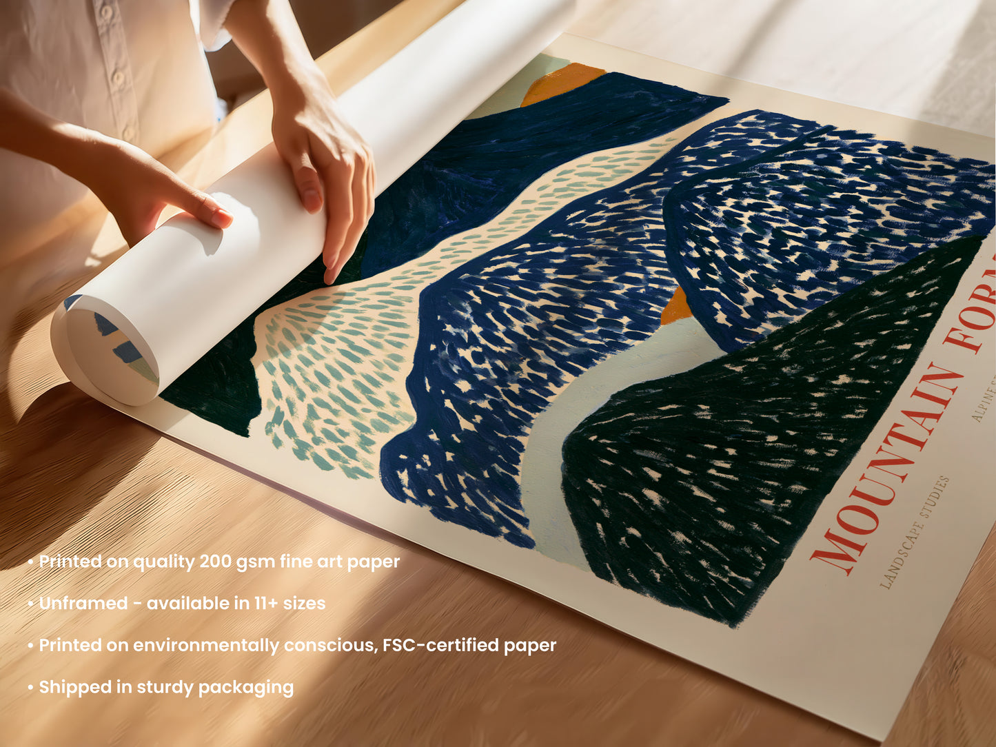 Mountain Forms Alpine Print — Panorama