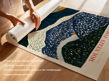 Mountain Forms Alpine Print — Panorama