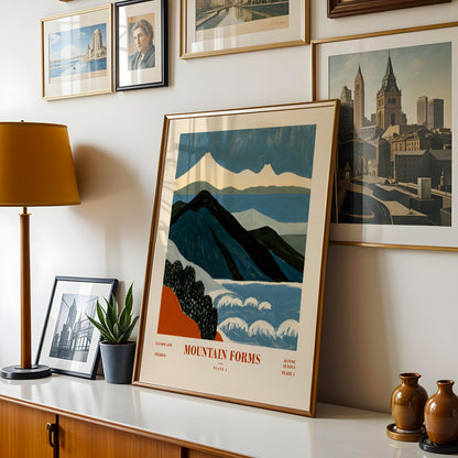 Mountain Forms Alpine Print — Plate I