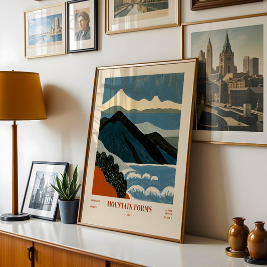 Mountain Forms Alpine Print — Plate I