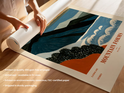 Mountain Forms Alpine Print — Plate I