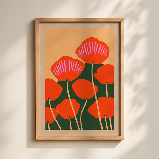 Muted Poppy Print