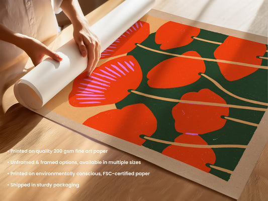 Muted Poppy Print