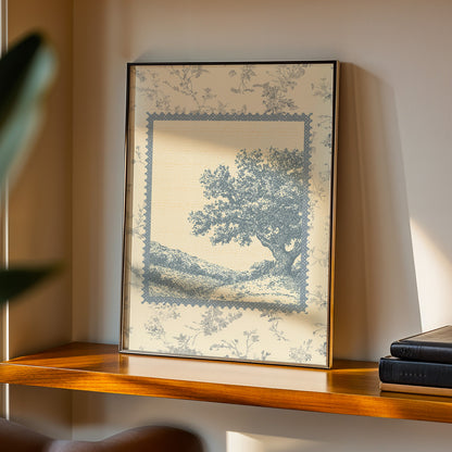 Oak Tree Stamp Print