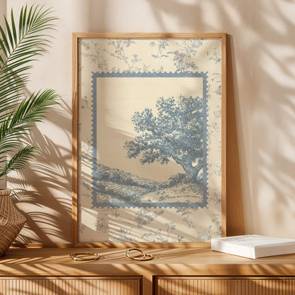 Oak Tree Stamp Print