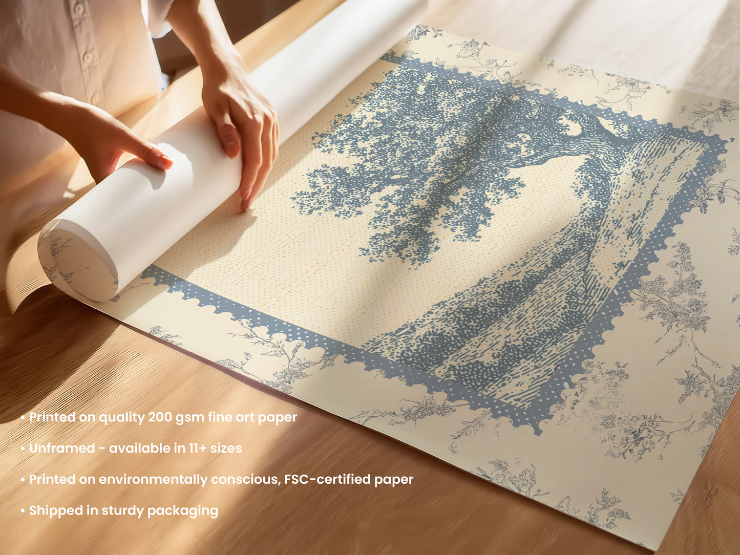 Oak Tree Stamp Print