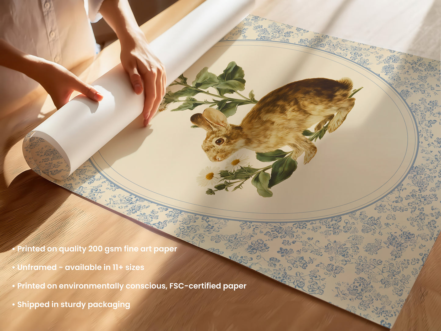 Woodland Bunny Print