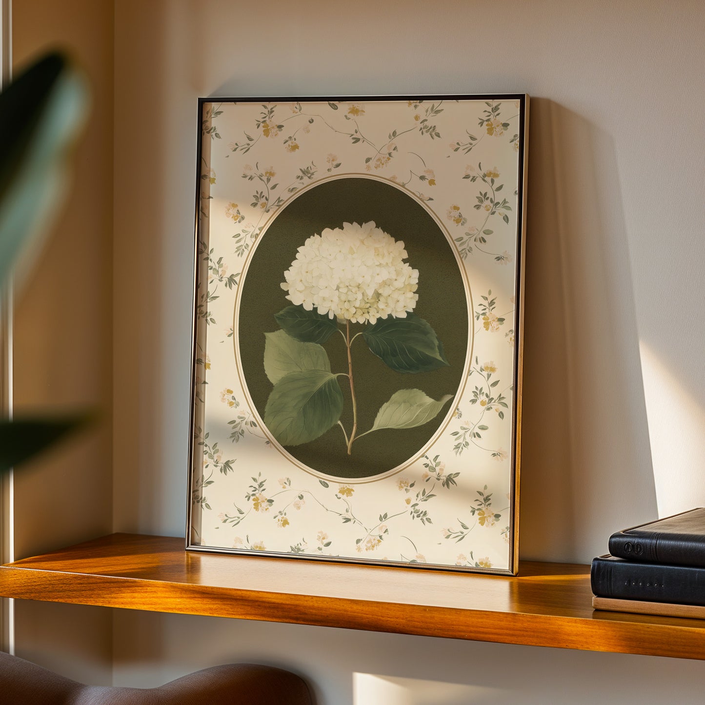 Camellia Vintage Flower Print