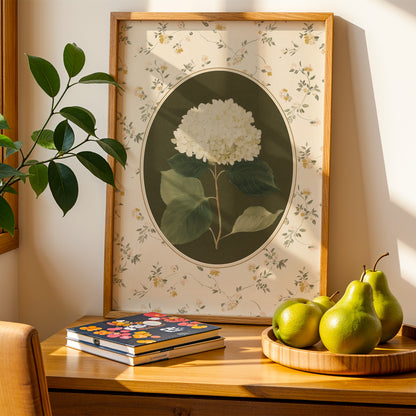 Camellia Vintage Flower Print