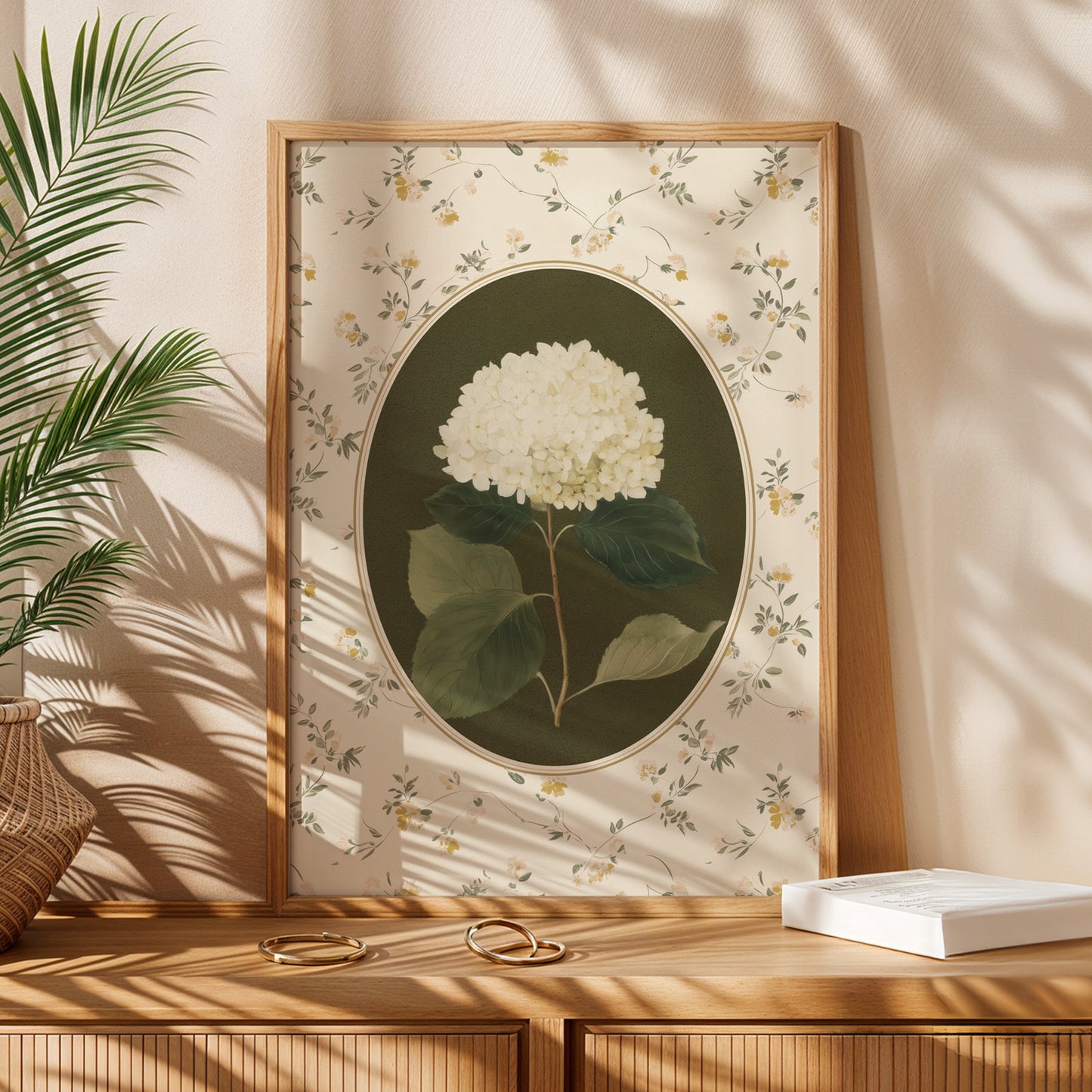 Camellia Vintage Flower Print