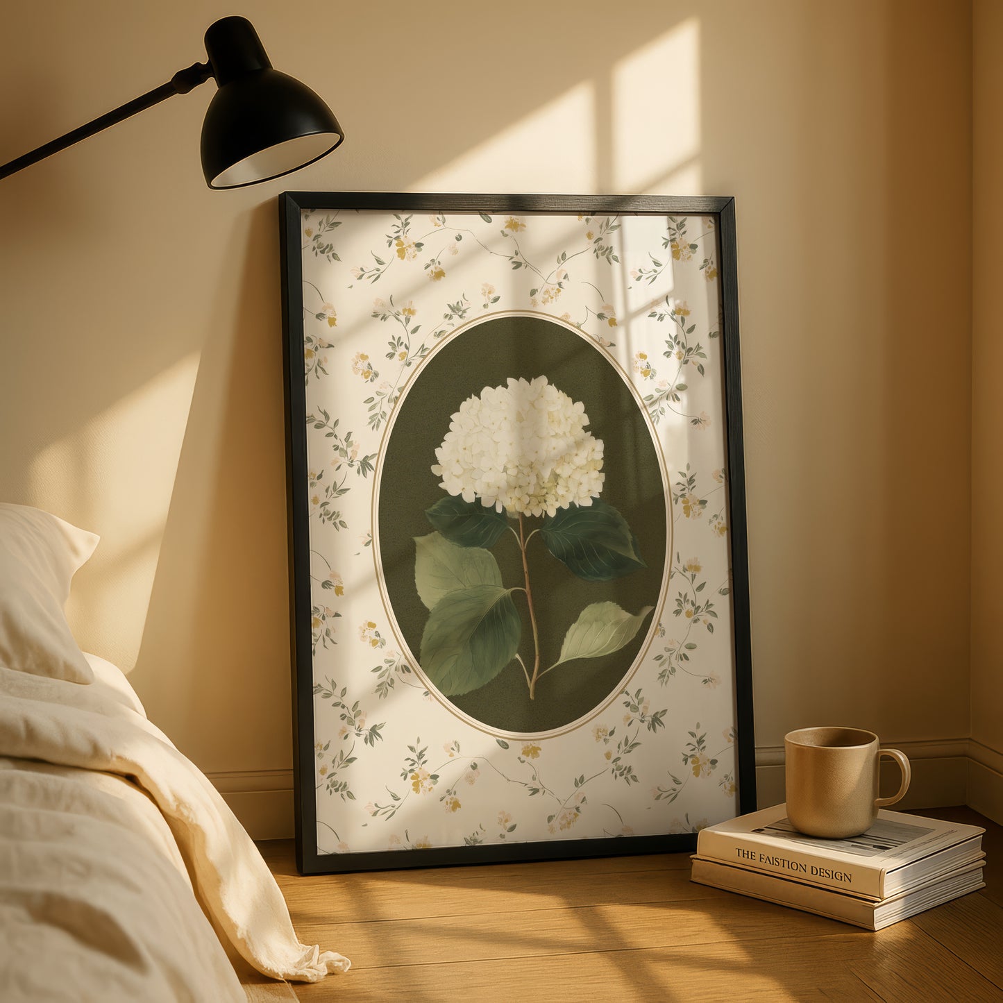 Camellia Vintage Flower Print