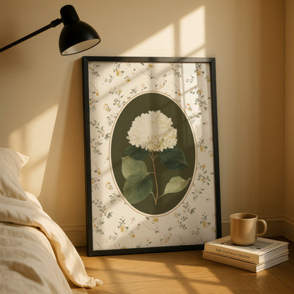 Camellia Vintage Flower Print