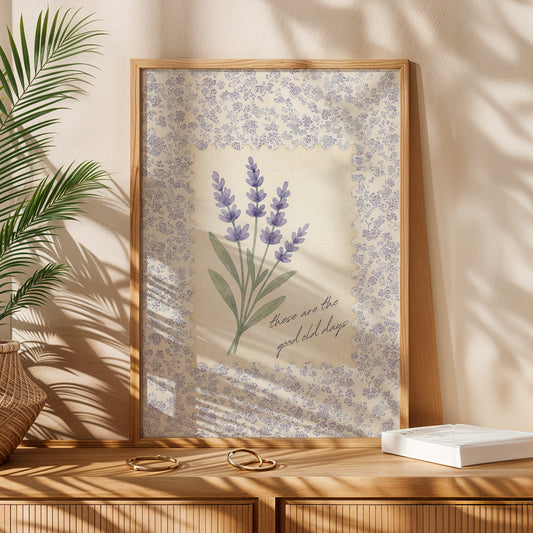 Lavender Cottagecore Print