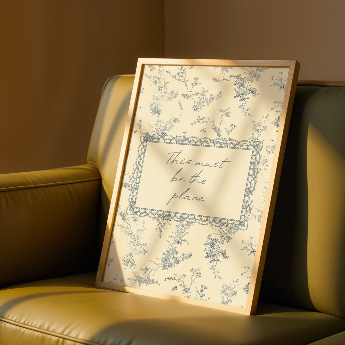 "This Must Be the Place" Quote Print