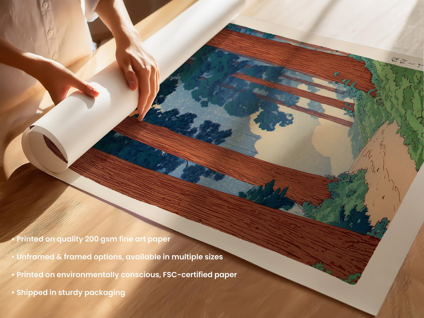 Japanese Cedar Forest Print
