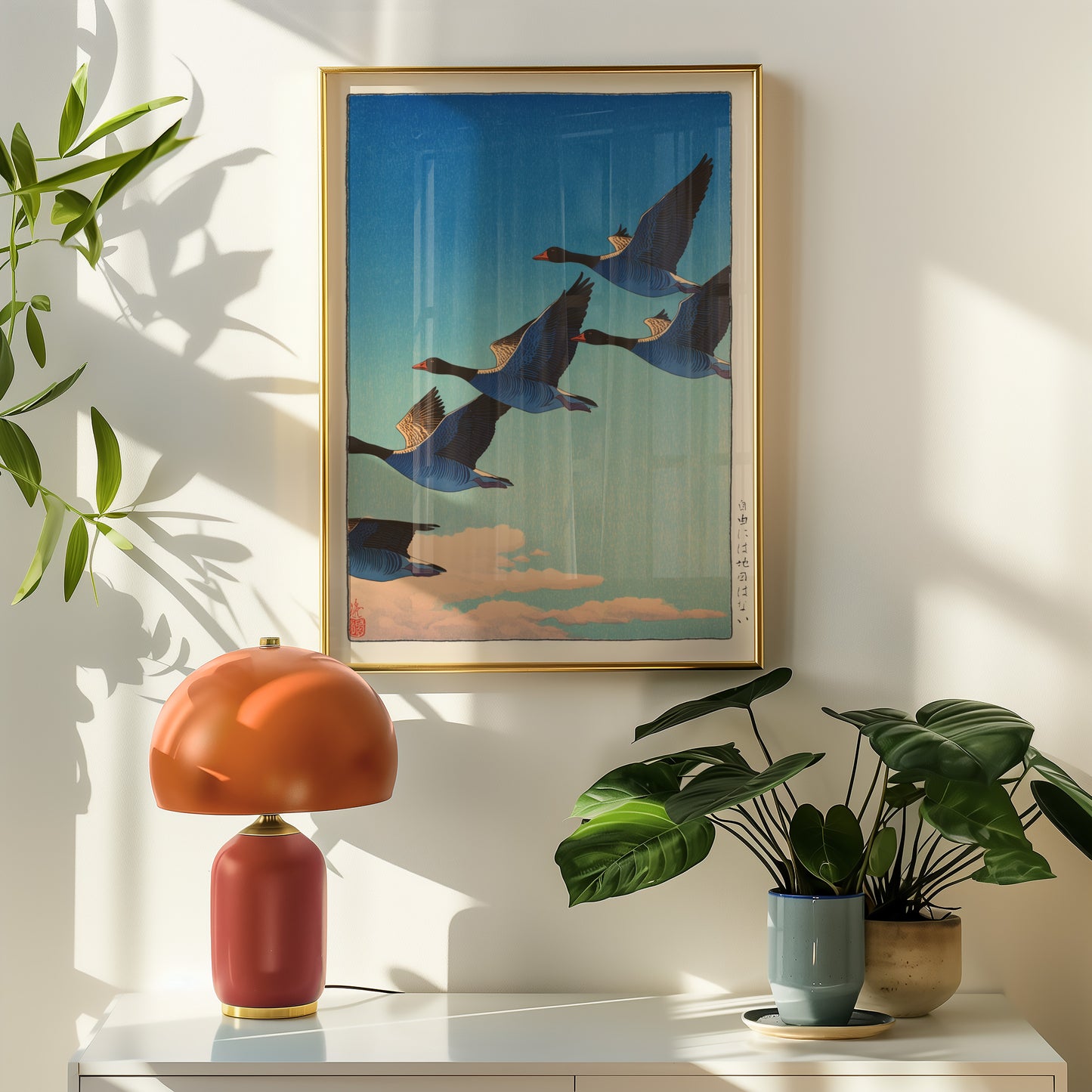 Japanese Flying Geese Print