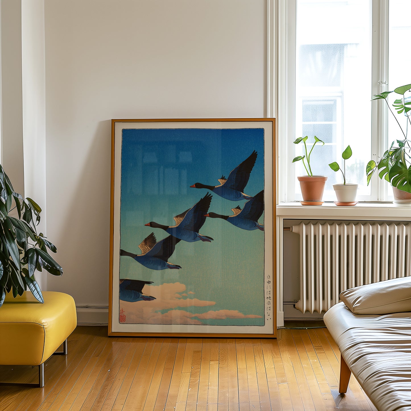 Japanese Flying Geese Print