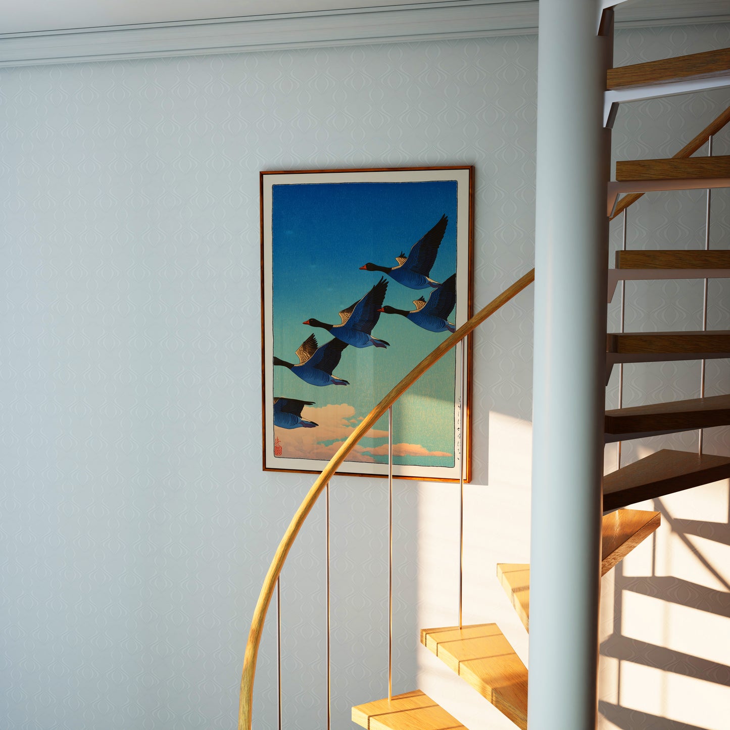 Japanese Flying Geese Print