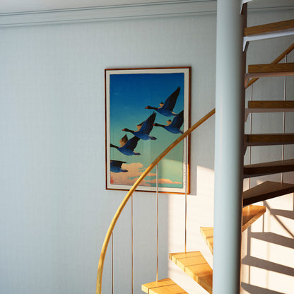 Japanese Flying Geese Print