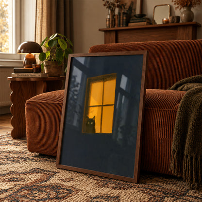 Navy Window Cat Print Living Room 13 (autumnal).jpg