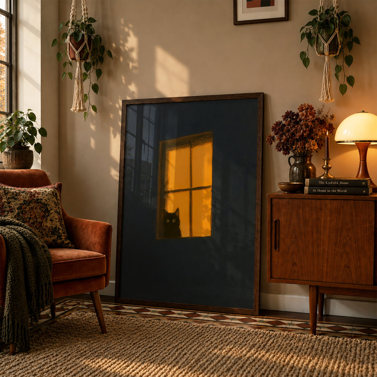 Navy Window Cat Print Living Room 18 (autumnal).jpg