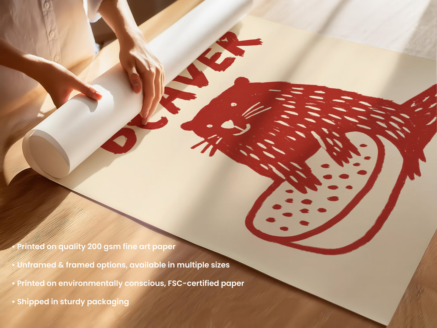 Nice Beaver Print