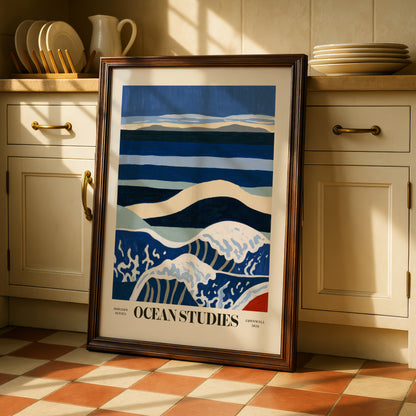 Ocean Studies Wave Print — Cornwall