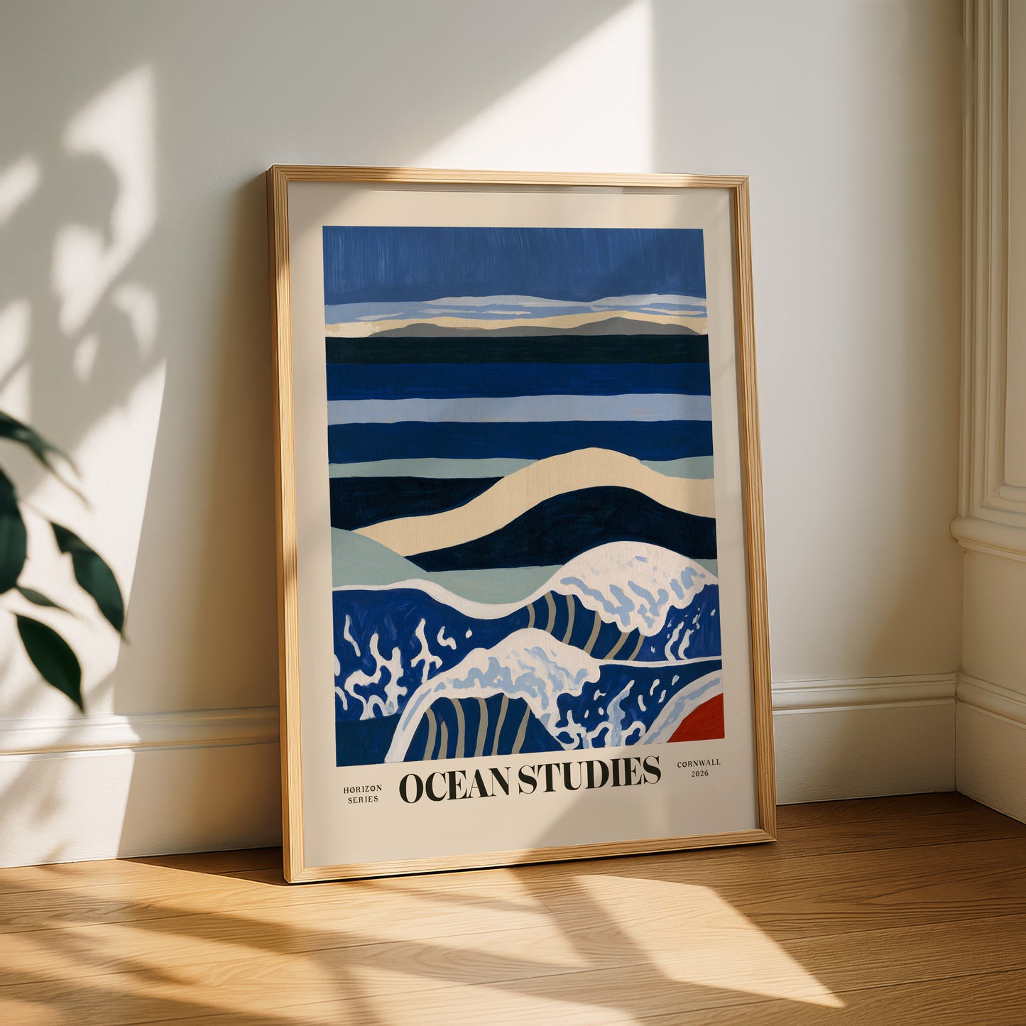 Ocean Studies Wave Print — Cornwall