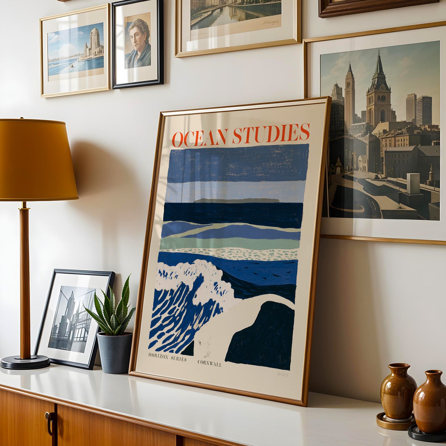 Ocean Studies Wave Print — Cornwall, Bold