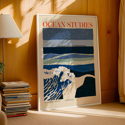 Ocean Studies Wave Print — Cornwall, Bold